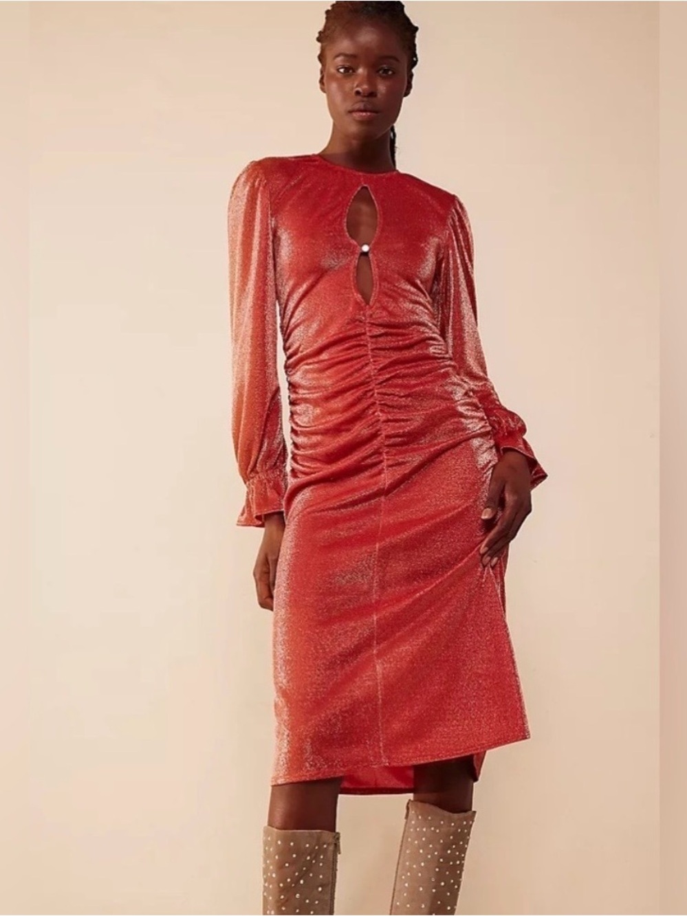 Selva Negra Lydia Dress in
Metallic Fuego nwt small